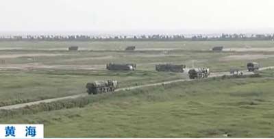 南京軍區炮兵部隊在黃海附近進行了大規模實兵實彈演習，這種大規模遠程火箭炮火力打擊演習尚屬首次。資料圖