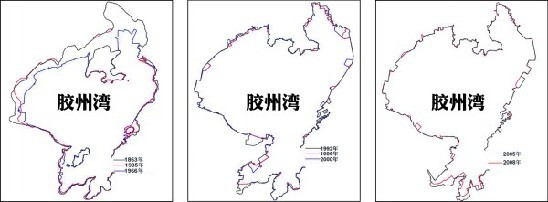 膠州灣150年縮小41% 一結冰就凍走4.7億元 膠州灣150年縮小41% 一結冰就凍走4.7億元