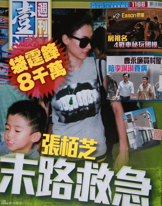 張柏芝票房慘淡窮途末路 離婚收謝霆鋒八千萬生活費