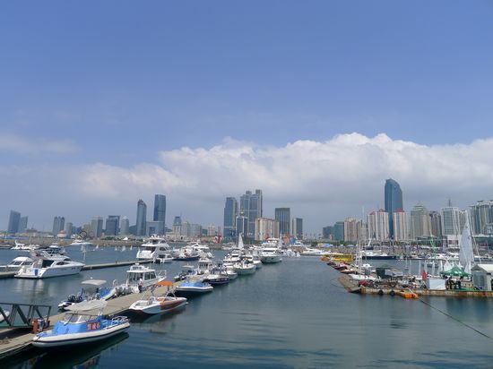 乘海上游輪游青島 實拍世界最美海灣風光