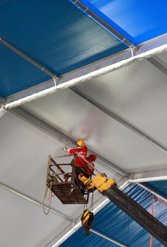 今年青島啤酒節門票價格不變 12個啤酒大棚搭建完畢