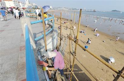 海水浴場整改仍有問題 一浴摩托艇發飆