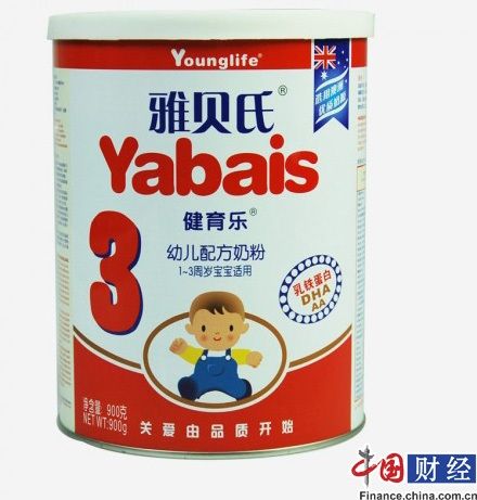 雅貝氏奶粉 資料圖片。