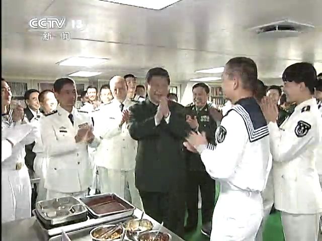 習近平在廣州戰區考察截圖