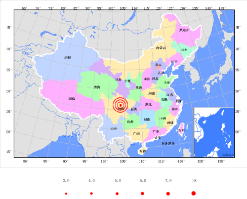 四川省都江堰市、彭州市交界發(fā)生5.0級地震